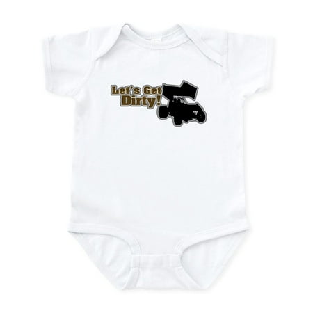 

CafePress - Let s Get Dirty! Gray Infant Bodysuit - Baby Light Bodysuit Size Newborn - 24 Months