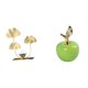 thumbnail image 1 of Estatua de figura,Estatuas de hojas y flores de metal,esculturas decorativas,Figuras decorativas para el hogar,para estante,mesa o vitrina.,Estatua,Estatua de fruta artificial Escultura, 1 of 8