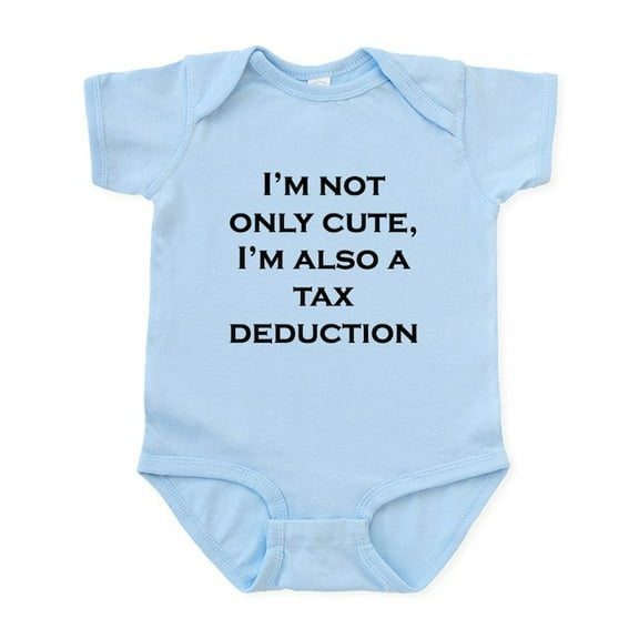 CafePress - Cute Tax Deduction Body Suit - Baby Light Bodysuit, Size Newborn - 24 Months