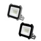 thumbnail image 1 of Qop Reflector Hexagonal Premium 10w Marco Negro Y Gris 2pz, 1 of 4