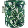 thumbnail image 1 of Storage Baskets,Collapsible Convenient Nursery Hamper/Laundry Bin/Toy Collection Organizer for Kid's Room(Green leaves), 1 of 5