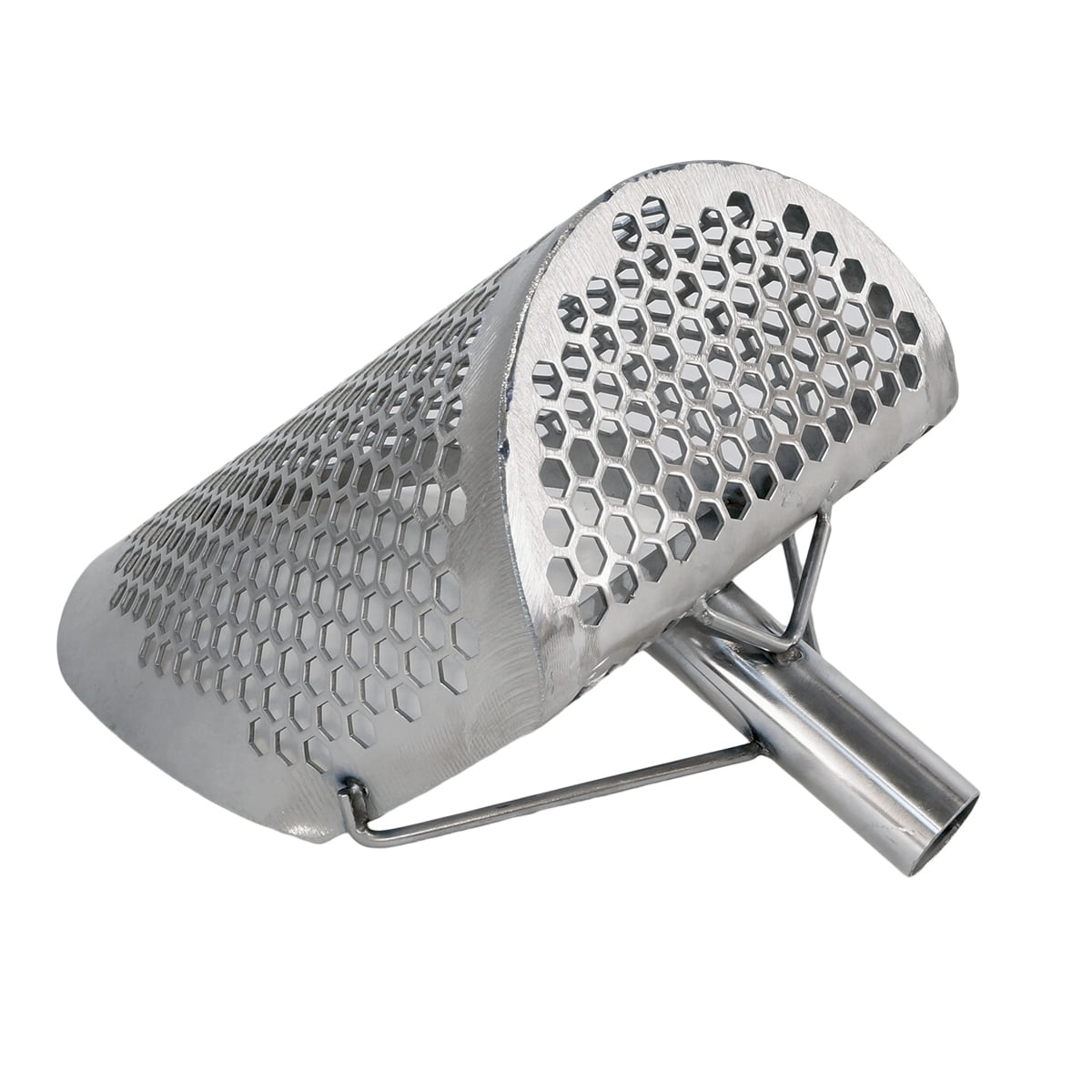 Dune Scoops Hydra 11" x 8" Stainless Metal Detector Sand Scoop w/ Lg Hexagon Holes