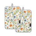 thumbnail image 7 of Yayeee Pot Holders Kitchen Heat Resistant with Pockets 7"x9.8" Cotton Oven Cooking Hot Pads, Watercolor Wildflowers Pattern, 7 of 7