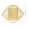 thumbnail image 2 of HEALEEP Iron Lampshade Decorative Lamp Shade Golden Color Shape For Bar Lighting 1Pcs, 2 of 8