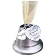 thumbnail image 1 of Conmemorativa De Navidad, Enlace De Ala De Ángel, Campana De Plata, Una Pieza De Mi Corazón Está En El Cielo, Colgante De Árbol De Navidad Para Puerta Y Ventana Sweethay HA045224-08, 1 of 4