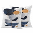 thumbnail image 6 of Navy Blue Abstract Art Outdoor Pillow Covers 18x18 Inch Throw Pillow Covers Set of 2 Waterproof Decorative Pillow Cases Contemporary Geometric Luxury Cushion Covers for Patio Furniture Garden Couch, 6 of 8