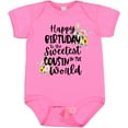 thumbnail image 3 of Inktastic Happy Birthday to the Sweetest Cousin in the World Girls Baby Bodysuit, 3 of 5