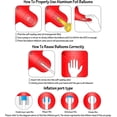 thumbnail image 3 of 40 Inch Red Large Numbers 0-9 Birthday Party Decorations Helium Foil Mylar Big Number Balloon Digital 7, 3 of 4