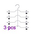 thumbnail image 1 of Skirt Hanger 4 Tier Pants Holder Clip Steel Adjustable Space Saving Trousers Hanging Rack, 1 of 9
