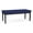 Cobalt, variant on Amherst Steel Reception Waiting 18.5" 2 Seat Bench / Black Steel / Light Gray