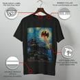 thumbnail image 3 of Men's Batman The Starry Night Signal  Graphic Tee Black Small, 3 of 10