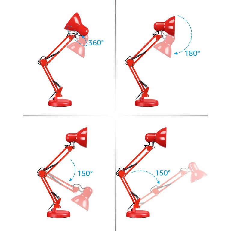 テーブルライト LED Metal Swing Arm Desk Lamp, Architect Table Lamp, Pixar