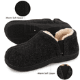 thumbnail image 4 of LongBay Men's Cozy Memory Foam Slippers Comfy Fuzzy Plush Lining House Shoes Indoor Outdoor, 4 of 6