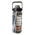 thumbnail image 2 of SAYOO Taza de agua con pajita de silicona, mango 2000ML Botella deportiva a prueba de fugas de gran capacidad SAYOO  Moda, 2 of 3