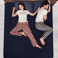 thumbnail image 2 of Unique Bargains Brushed Microfiber Fitted Sheet Mattress Protector Wrink Resistant Solid Cover Navy Blue Queen, 2 of 10