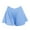 Blue, variant on Girls Sport Workout Skirts Mid Waist Outdoor Athletic Solid Short Skirt Teen Kids Stretchy Soft Dress Bottoms