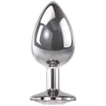 thumbnail image 2 of Adam & Eve Clear Gem Anal Plug Large, 2 of 5