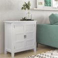 thumbnail image 2 of Simpli Home Burlington 30" WD Wood Transitional Low Storage Cabinet in White, 2 of 8