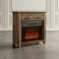 thumbnail image 4 of Jofran Hearthside Modern Rustic 32" Electric LED Fireplace 5000 BTU Console TV Stand, 4 of 6