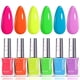 thumbnail image 1 of Set de esmaltes de uñas Beetles Neon, 6 colores, arcoíris brillante, 1 of 7