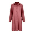 QIJIE Womens Button Down Shirts Long Sleeve Blouse Tunic Tops Cover Up