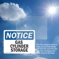 thumbnail image 6 of (2 Pack) Gas Cylinder Storage OSHA Notice Sign 10 Inch X 7 Inch Vinyl Label Decal Sticker Weather Resistant, UV Protected for Workplace, Business, and Construction Site, Made in the USA, 6 of 7
