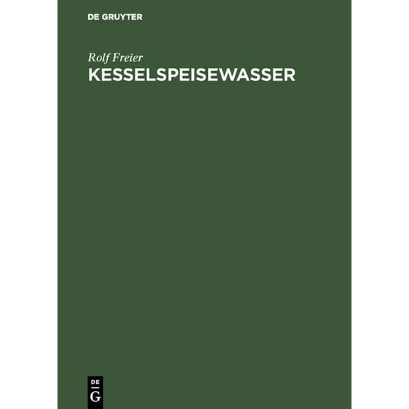 Kesselspeisewasser, (Hardcover)