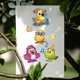 thumbnail image 4 of Juego de sellos transparentes y troqueles de corte con diseño de pájaros divertidos, flores, mariposas, sellos transparentes de silicona y troqueles metálicos de animales de dibujos animados., 4 of 8