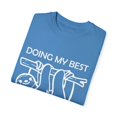 thumbnail image 3 of Doing My Best Sloth | Sloth Gift | Sarcasm | Pun | Motivational | Funny Unisex Garment-Dyed T-shirt, 3 of 4