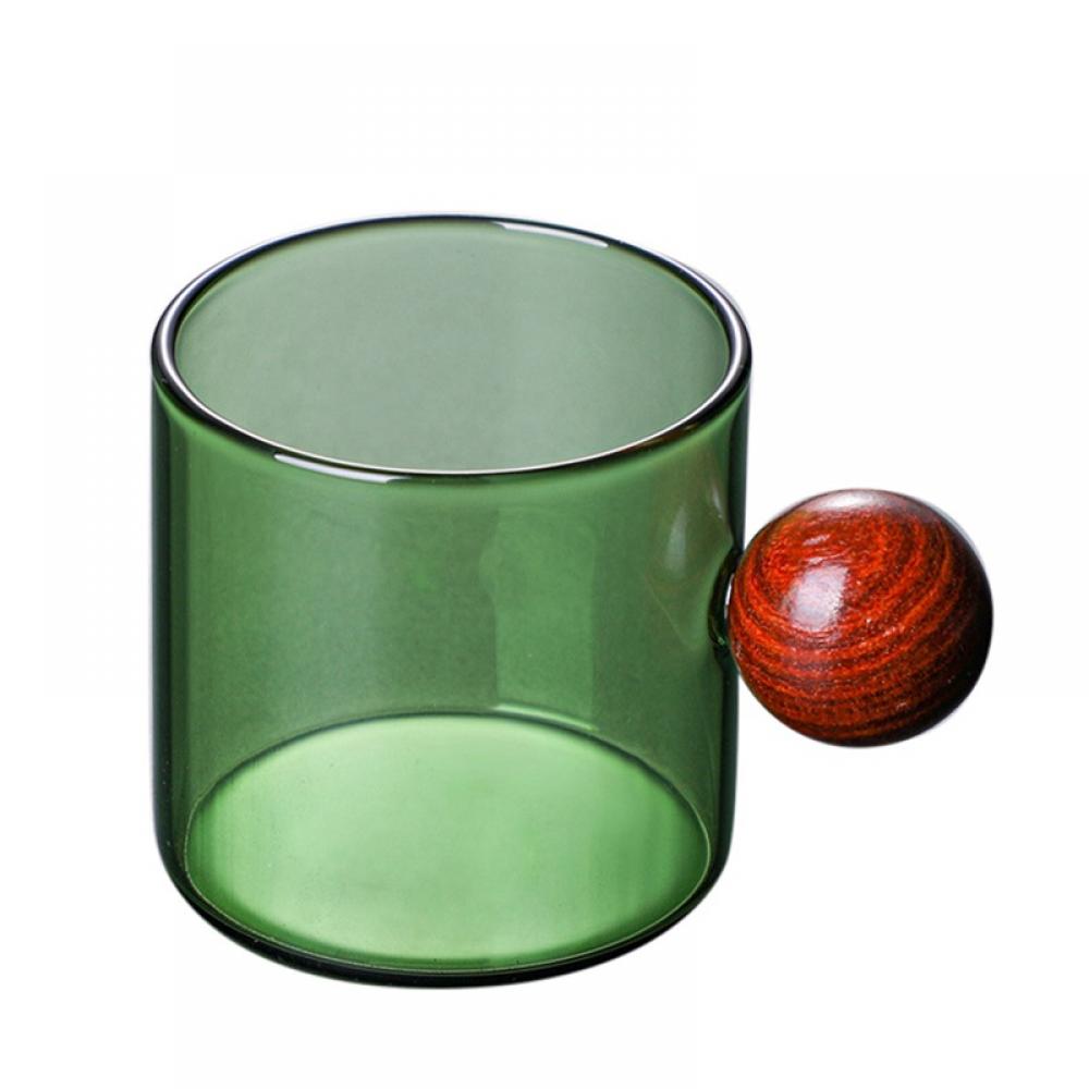 Glass Coffee Mug (4oz, 120ml), Borosilicate Glass Coffee Cup, Premium