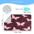 thumbnail image 2 of Ironing Mat Portable Ironing Blanket for Table Top Travel Ironing Pad for Washer Dryer 27.6" x 47.2" Cute Pink Butterflies, 2 of 6