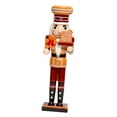 thumbnail image 3 of colcolo Christmas Nutcracker Decor Ornament Desktop Figurine Versatile Wooden Nutcracker A, 3 of 8