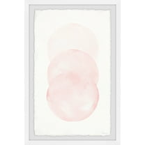Parvez Taj Three Pink Circles Framed Wall Art