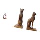 thumbnail image 5 of Figura decorativa de resina con la estatua de un pensador abstracto y figura de gato. Sujetalibros decorativos para dormitorio, oficina o estantería., 5 of 8