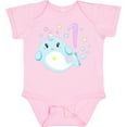 thumbnail image 3 of Inktastic Happy 1st Birthday with Cute Narwhal Stars and Bubbles Boys or Girls Baby Bodysuit, 3 of 5