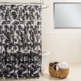 thumbnail image 2 of Splash Home Forget Me Not Polyester Fabric Shower Curtain 70 x 72, Aqua, 2 of 3