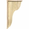 thumbnail image 3 of 8"W x 14"D x 26"H Carmel Rough Sawn Corbel w/Backplate, Douglas Fir, 3 of 9