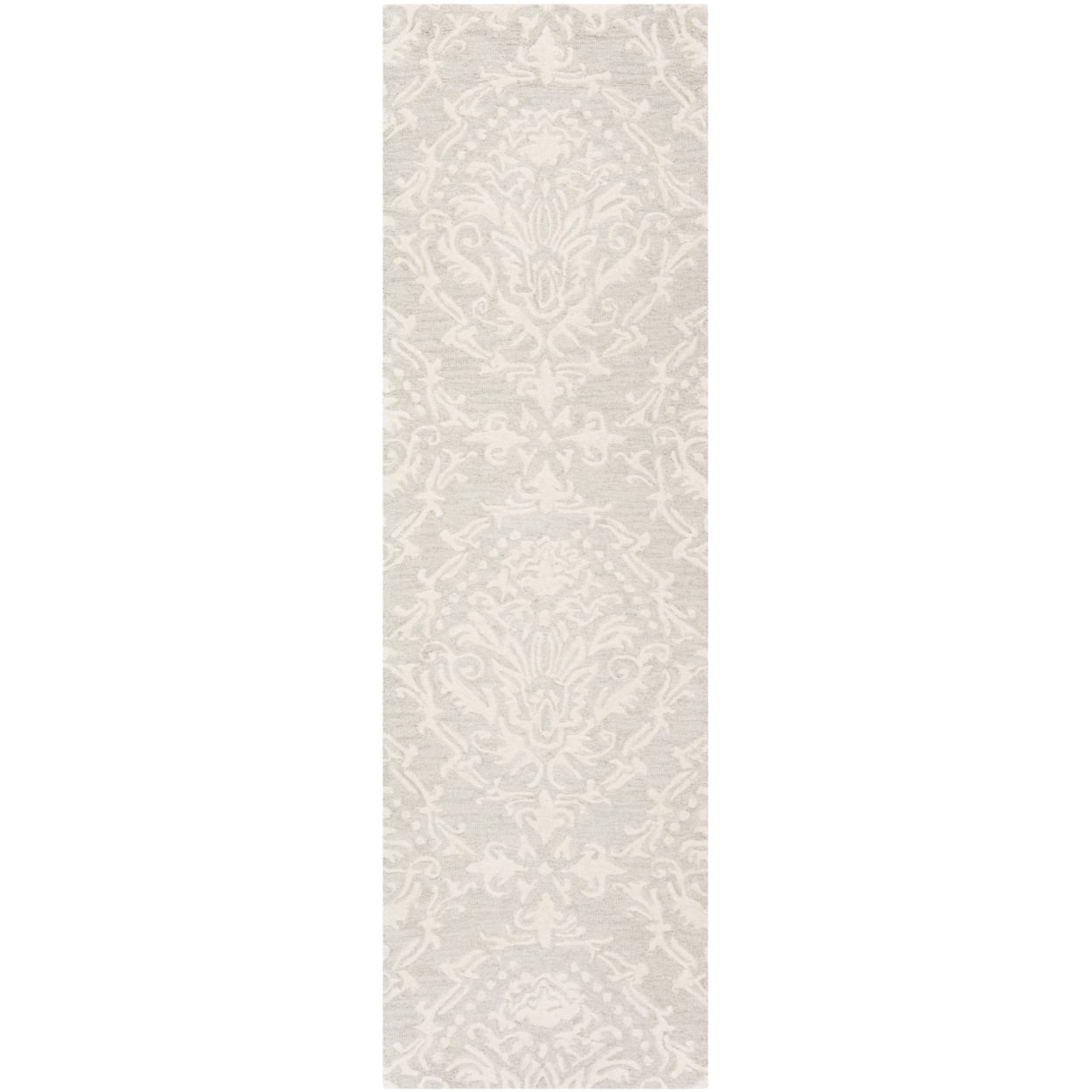 SAFAVIEH Blossom Kestrel Damask Area Rug, Sage/Ivory, 6' x 9'