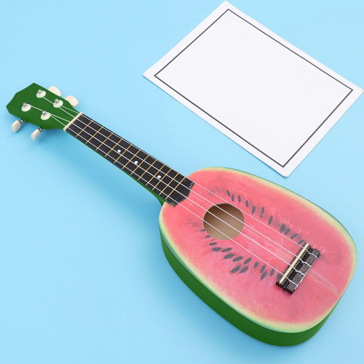 LOLIPPYY Green Concert Ukulele with 4 Carbon Nylon Strings for Music Lovers 21 Inch
