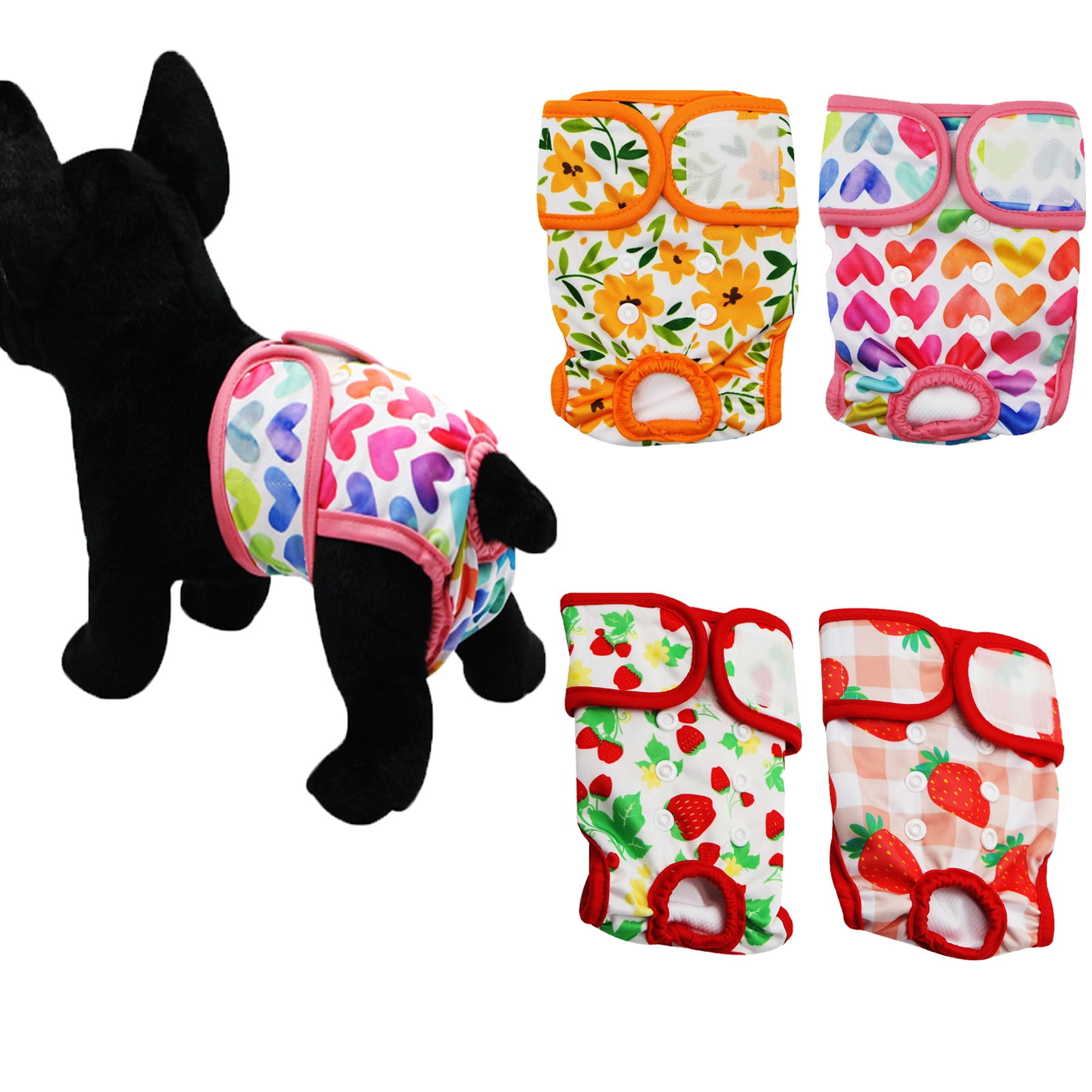 Bobasndm Reusable 26 Washable Dog Diapers Highly Absorbent Dog
