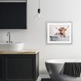 thumbnail image 2 of Stupell Industries Wooly Cattle Bathtub Gray Framed Print Under Glass design by Nina Blue, 17 x 21, 2 of 10
