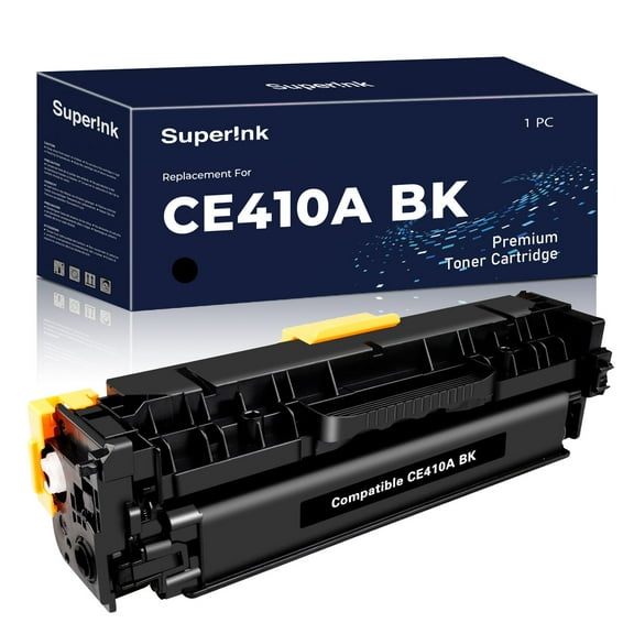 Compatible HP CE410A Black Toner Cartridge (HP 305A) By Superink