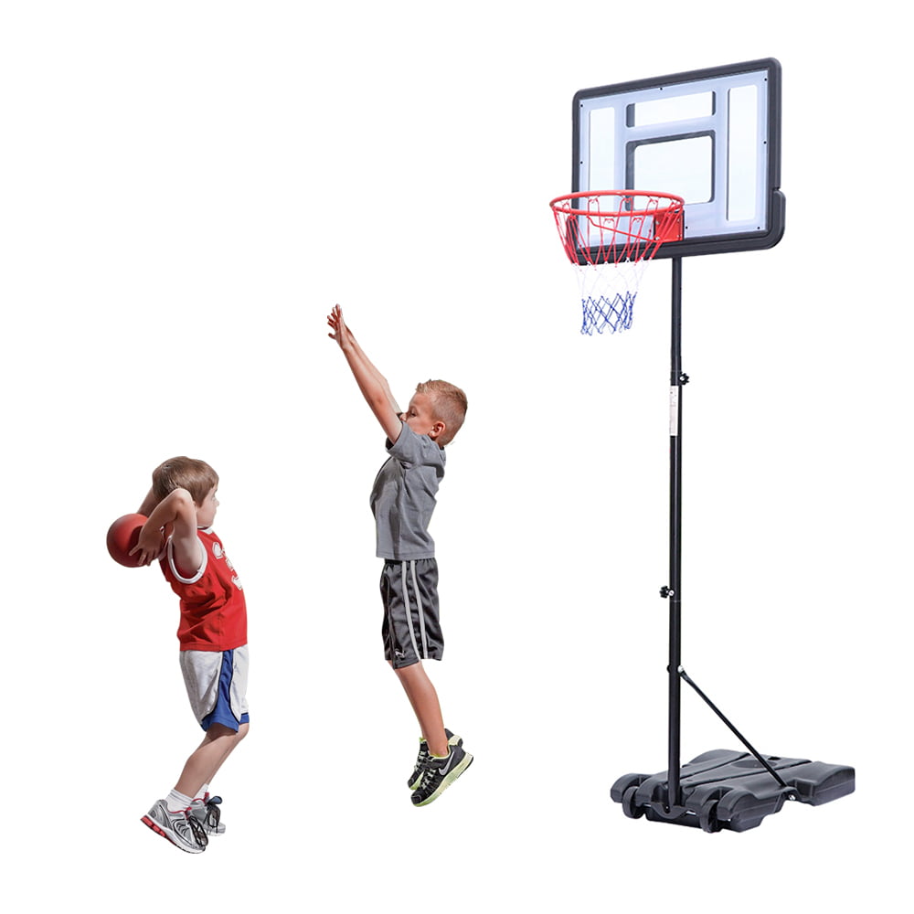 Victosoaring Adjustable Potable Basketball Set Adjustable Height with Ball & Net Portable Basketball Stand for Kids Children Juniors Indoor or Outdoor Sports 