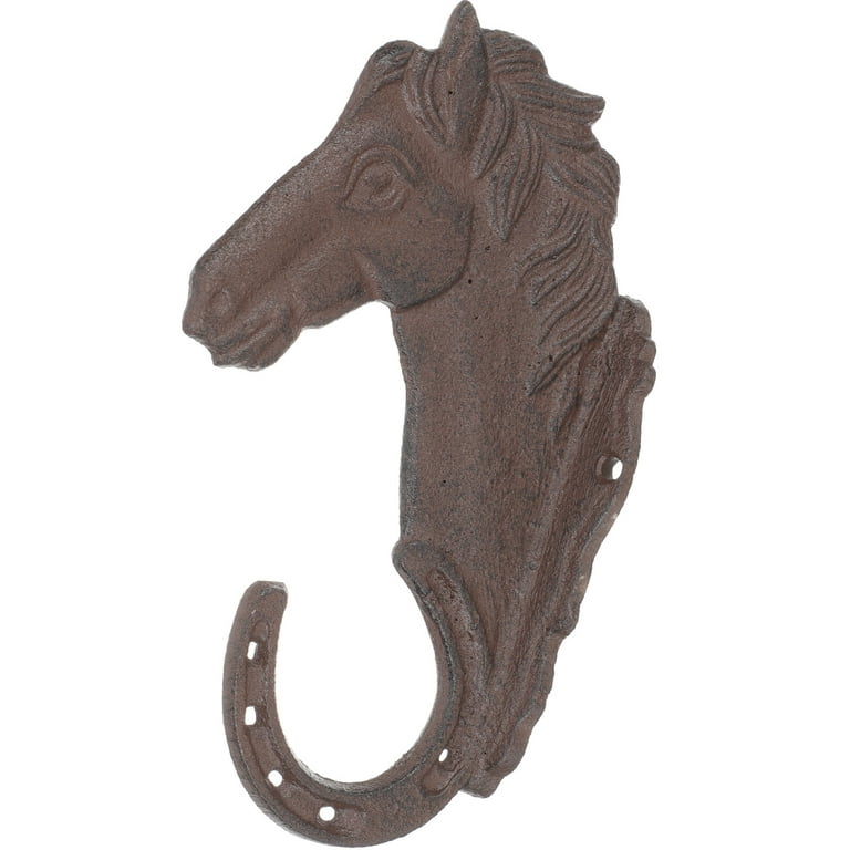 Retro Cast Iron Craft Horse Wall Hook Horse-head Shaped Coat Hook