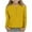 Yellow, variant on Efsteb Girls Long Sleeve Shirts Loose Fashion Button V Neck Dressy Casual Blouses Casual Comfy Cute Tops Solid Color Blouses (Green,13 Years)
