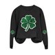 thumbnail image 4 of RKSTN Women's St Patrick's Day Sweatshirt Plus Size Crewneck Irish Gift St Patricks Luckys Shamrocks Graphic Print Hoodless Sweatshirts Top Womens Casual Round Neck Loose Fits Long Sleeve T Shirts, 4 of 5