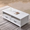 thumbnail image 4 of Cajones de almacenamiento, mesa de centro de lujo para cena de escritura, mesa auxiliar de madera de pie, Mesas Bajas de diseño móviles, muebles de salón, 4 of 4