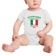 thumbnail image 2 of Everyone Loves a Nice Italian Boy Cute Baby Bodysuits (White, 18-24 Months), 2 of 5