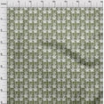 thumbnail image 3 of oneOone Silk Tabby Fabric Rabbit Block Printed Fabric 1 Yard 42 Inch Wide, 3 of 4