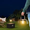 thumbnail image 2 of Gefolly Camping Lamp Solar 6000K 3 Color Outdoor Table Lamp,IP66 Water Resistant Portable Hanging Handheld Tent Light with USB-C Rechargeable for Emergency and Outdoor Use- -Golden, 2 of 5